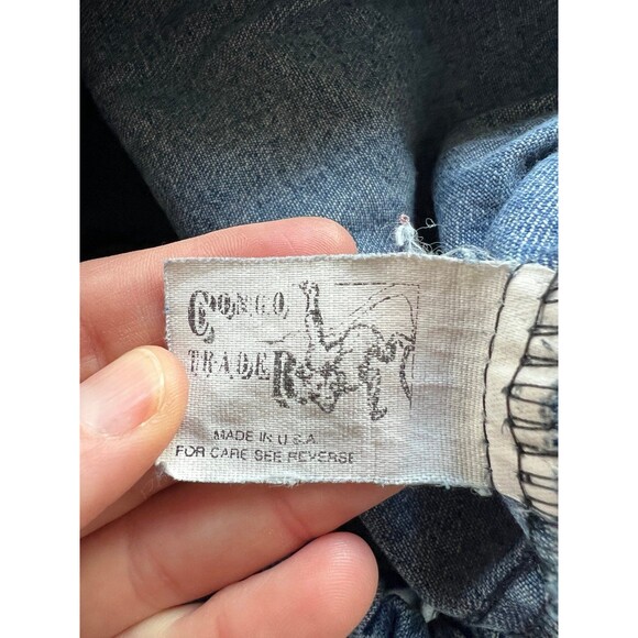 Vintage 80s 90s Congo Trader high waist elastic mom jeans sz 14 - made in USA - Picture 7 of 10